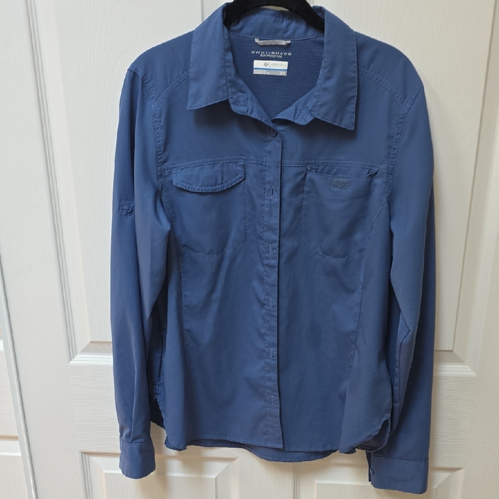 Columbia Navy Long-Sleeve Shirt